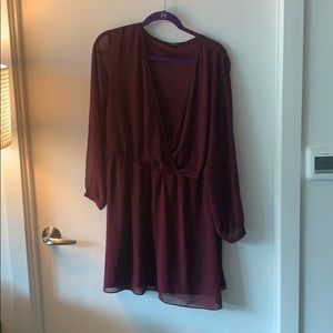 Express XL burgundy dress